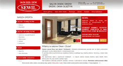 Desktop Screenshot of oknaidrzwi.sewil.pl